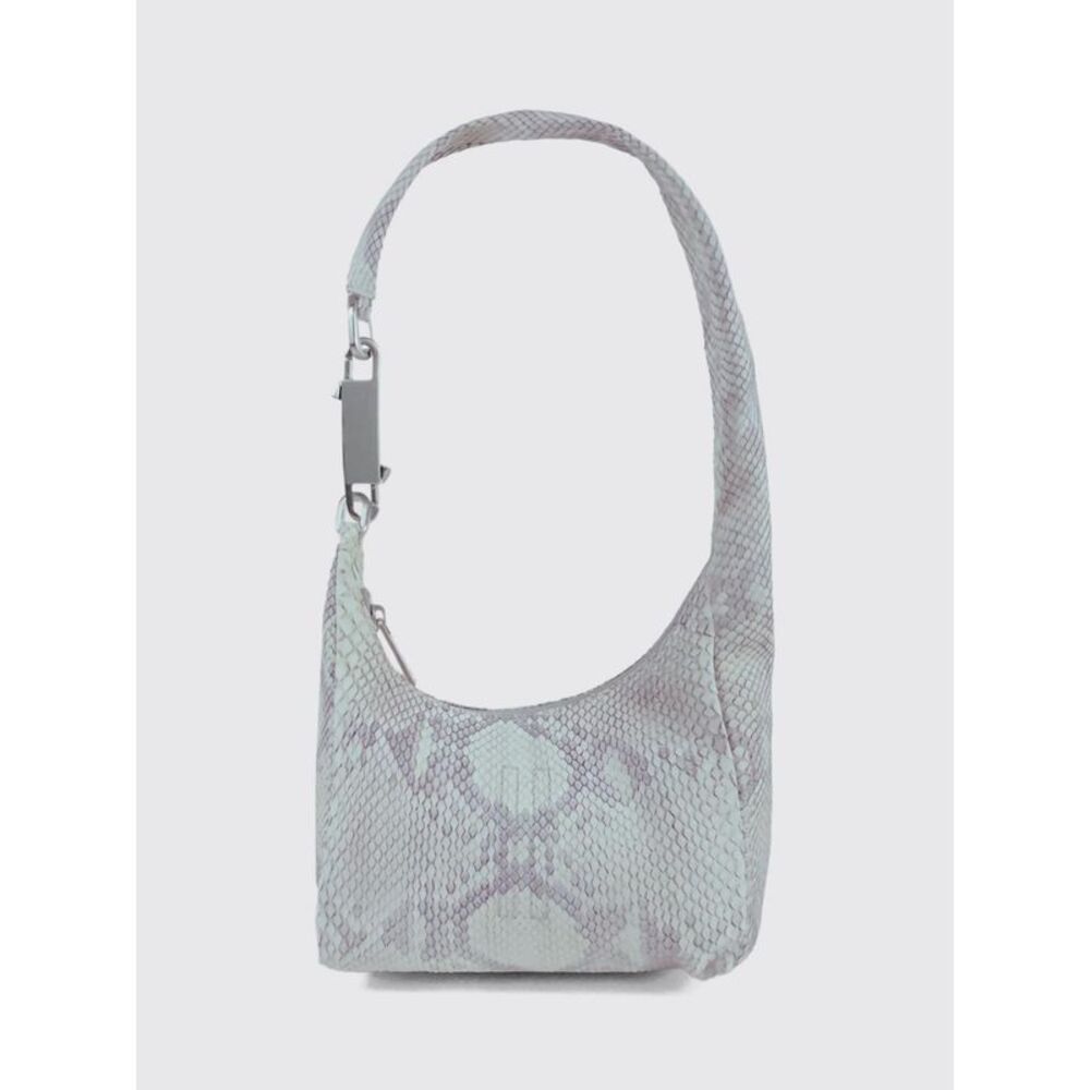 Rick Owens Women Rick Owens Python Leather Mini Shoulder Bag With Zip Closure